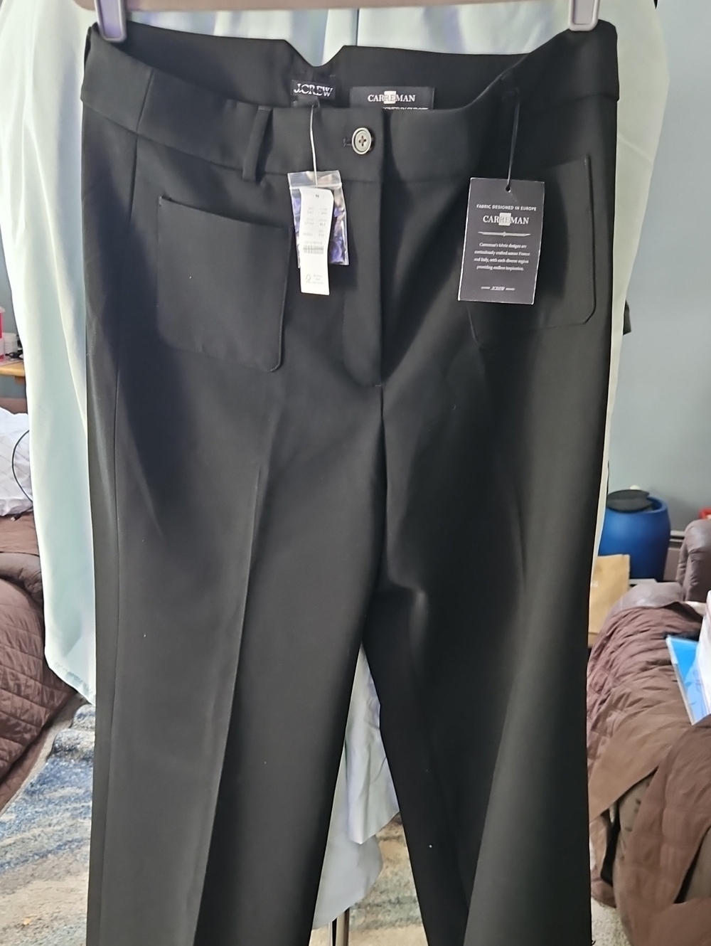 J. Crew Black Garment with Carreman Fabric Tag